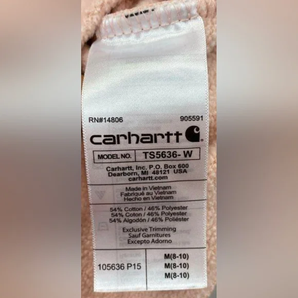 Carhartt Rain Defender Midweight "C" Logo Graphic Sweatshirt Size M Like New - Picture 4 of 5